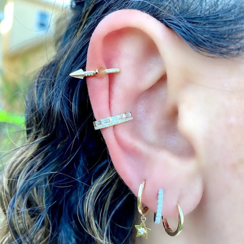 Spike Diamond Ear Cuff