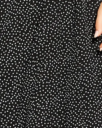 Spotty Wrap Dress | Ivory Spot
