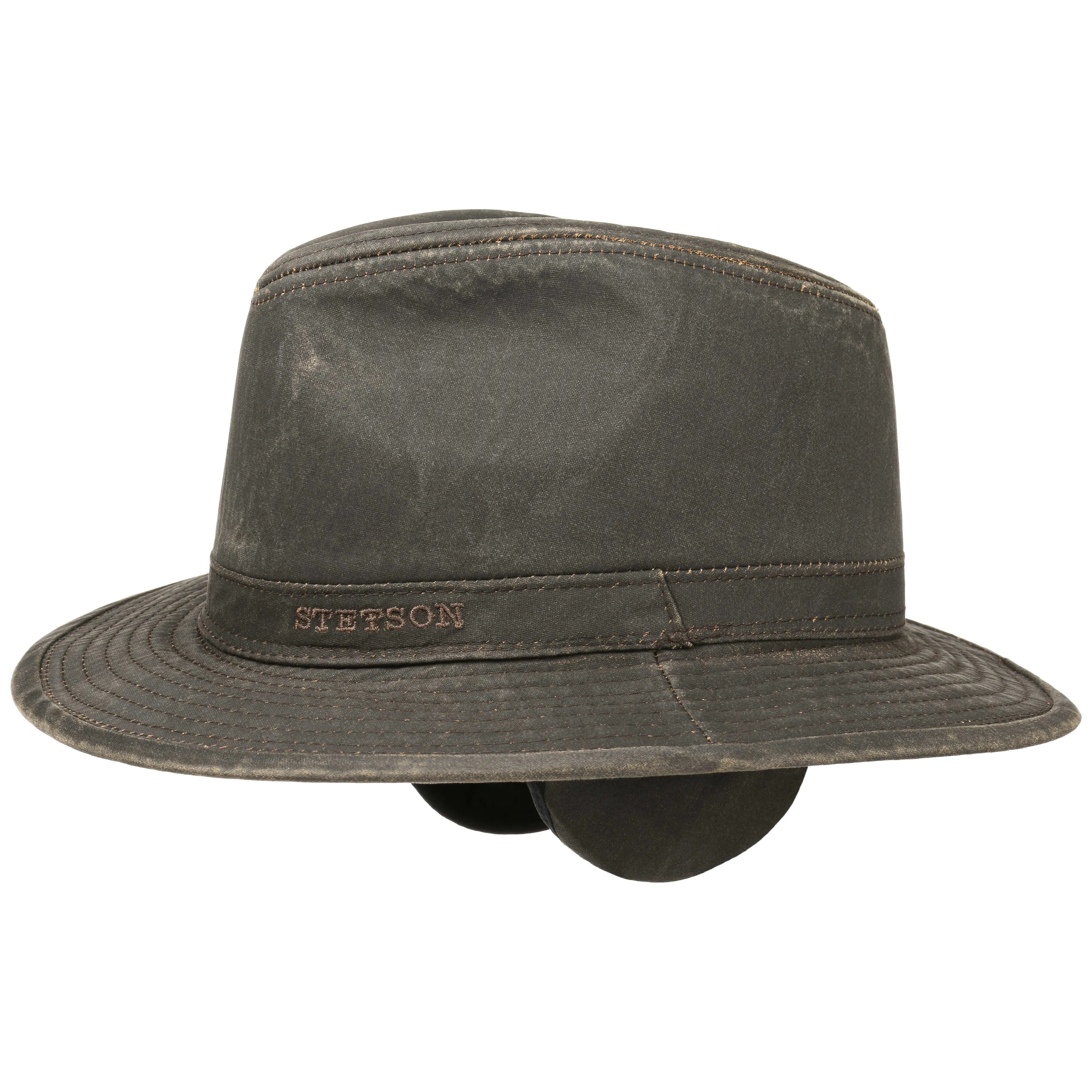 Stetson Cotton Traveller With Ear Flaps Brown | Buy Stetson Cotton Traveller With Ear Flaps Brown here | Outnorth
