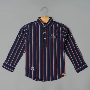Striped Full Sleeves Boys Shirt