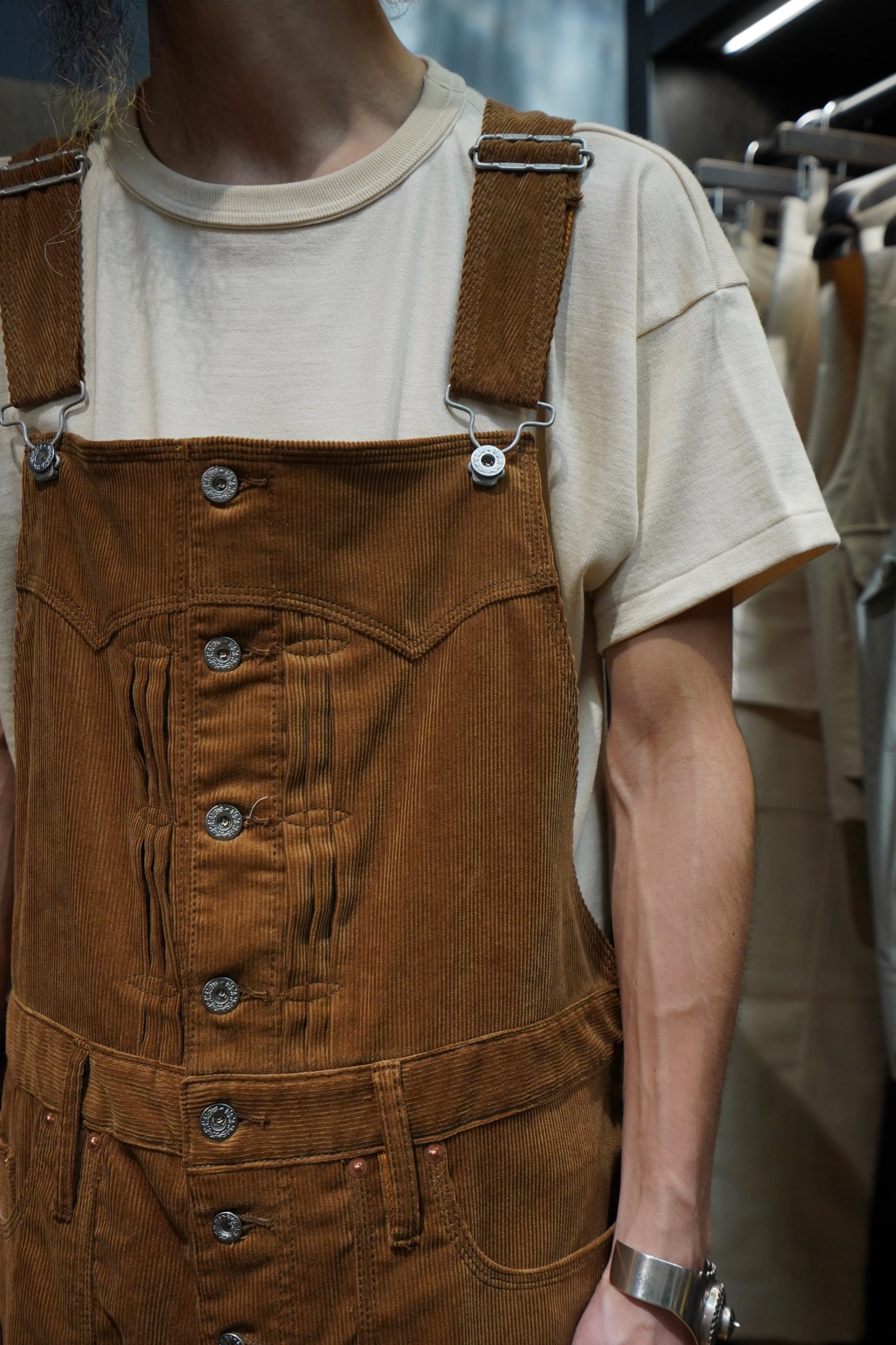 SUGARHILL CORDUROY OVERALL(BROWN)