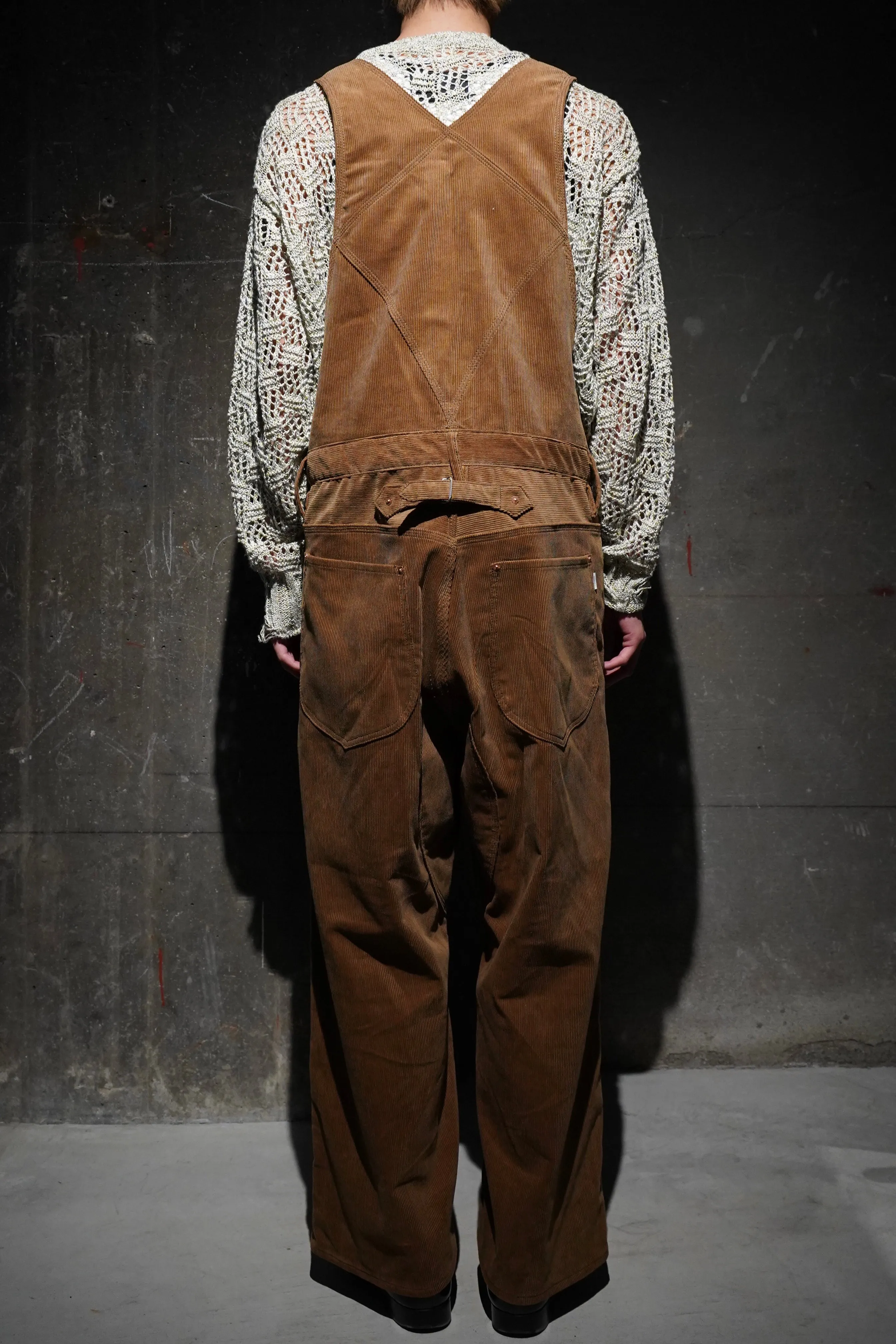 SUGARHILL CORDUROY OVERALL(BROWN)