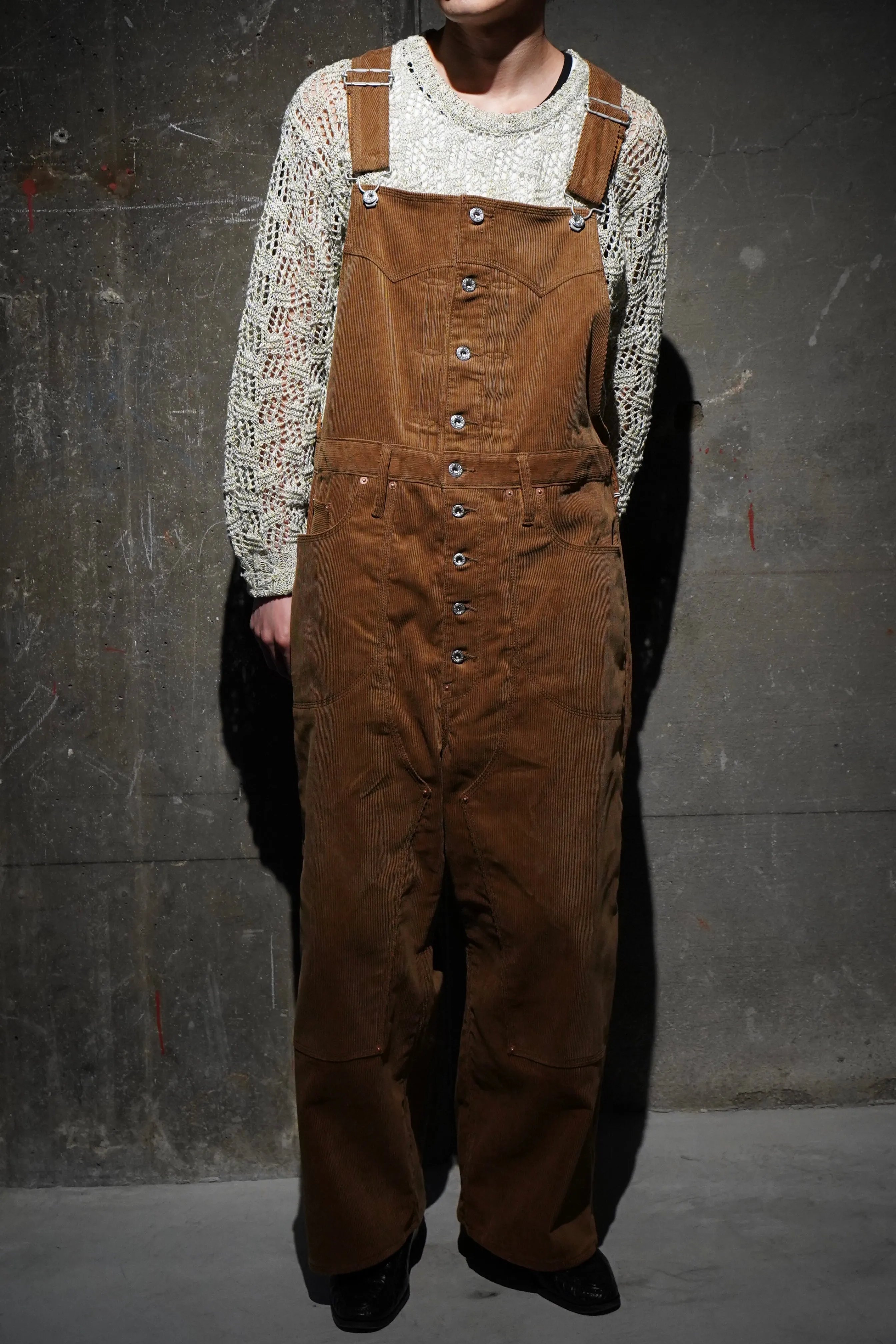 SUGARHILL CORDUROY OVERALL(BROWN)