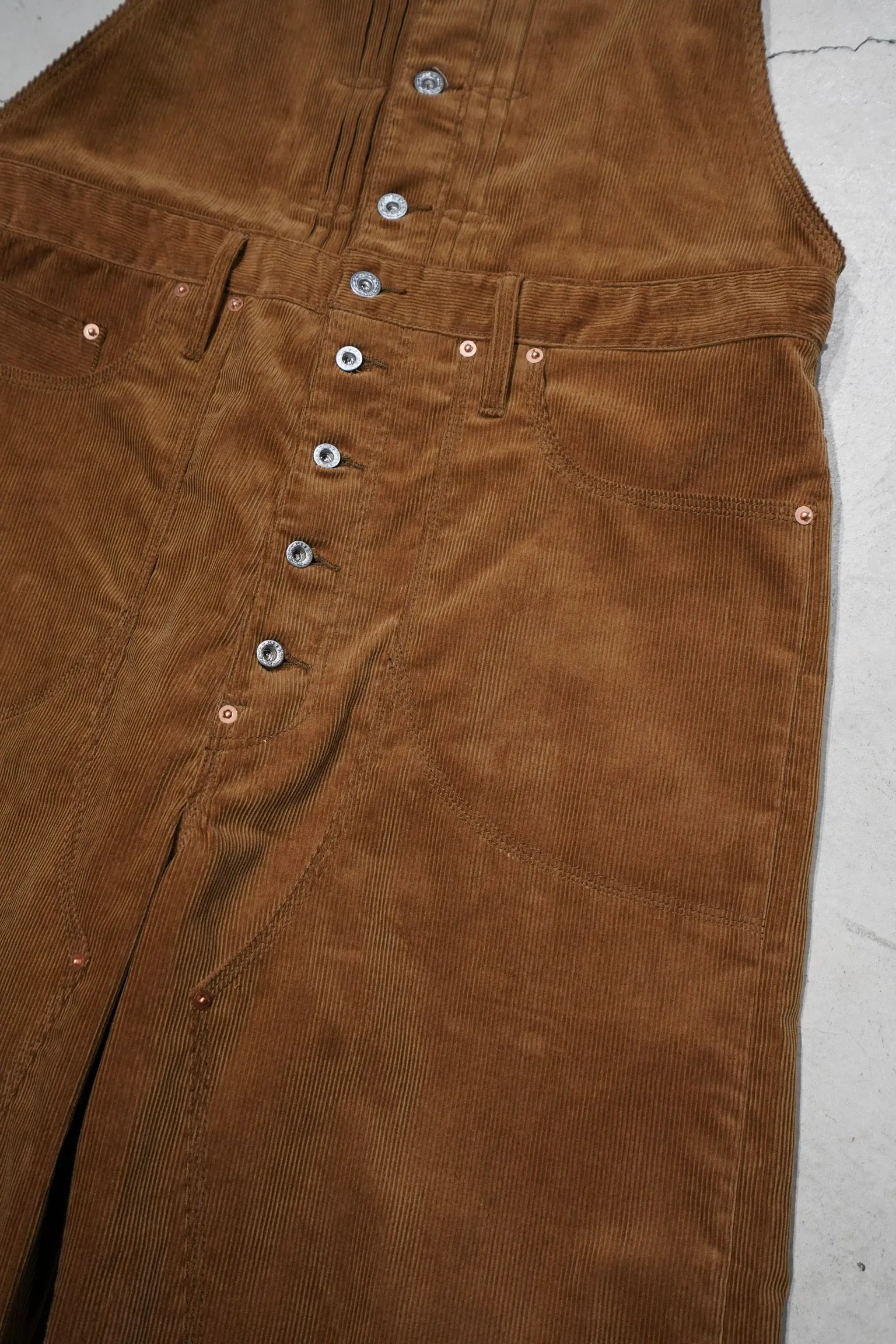 SUGARHILL CORDUROY OVERALL(BROWN)
