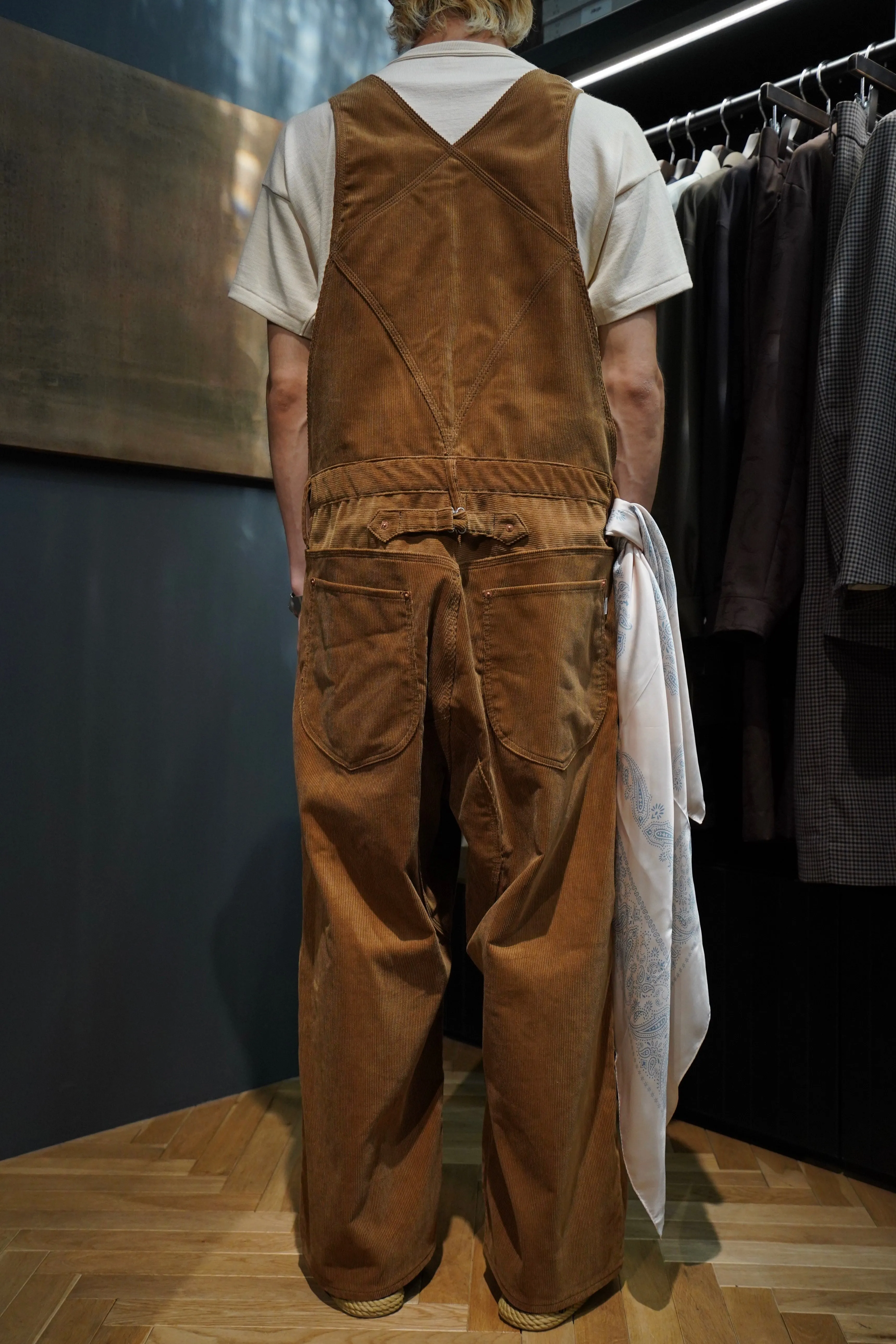 SUGARHILL CORDUROY OVERALL(BROWN)
