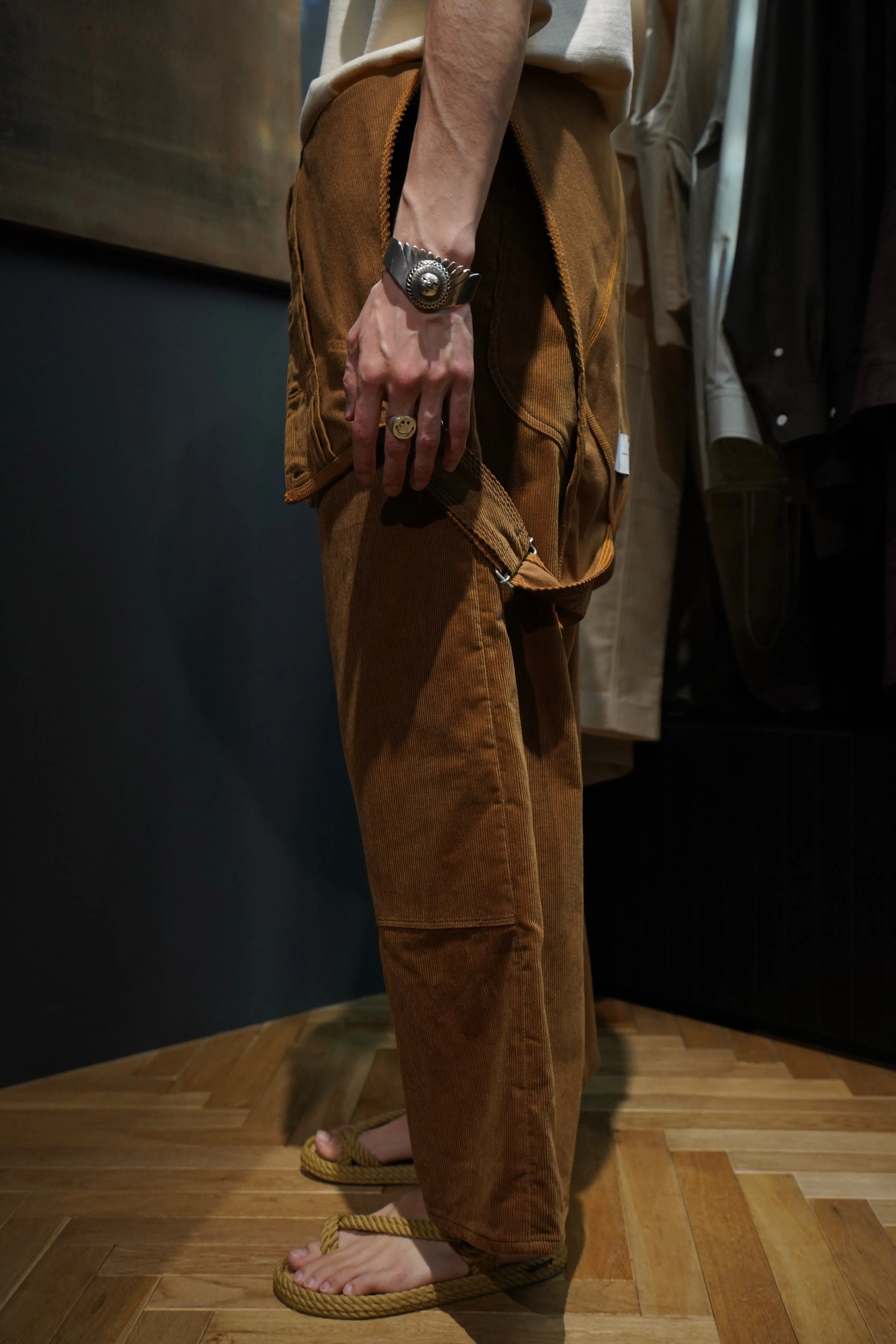 SUGARHILL CORDUROY OVERALL(BROWN)