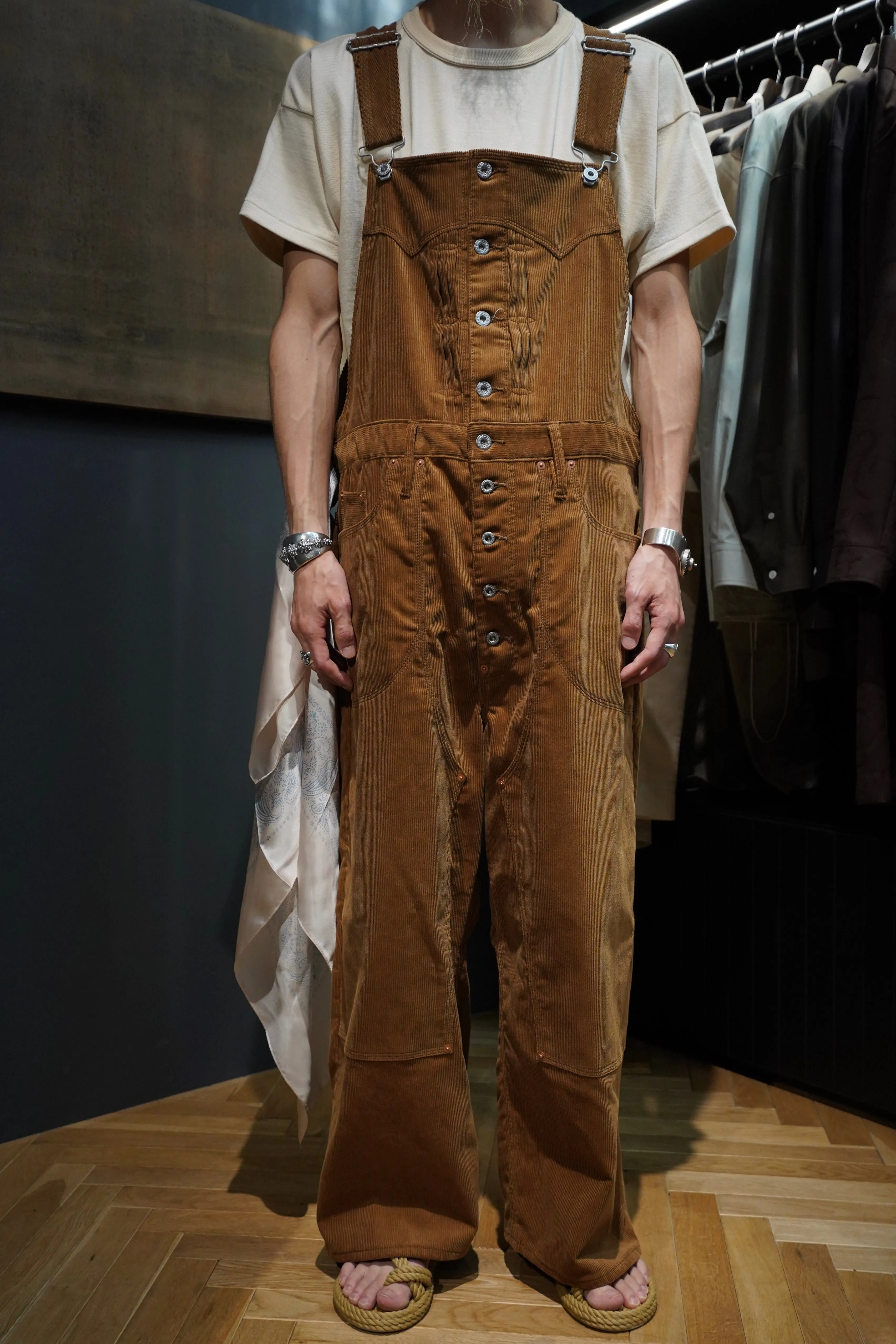 SUGARHILL CORDUROY OVERALL(BROWN)