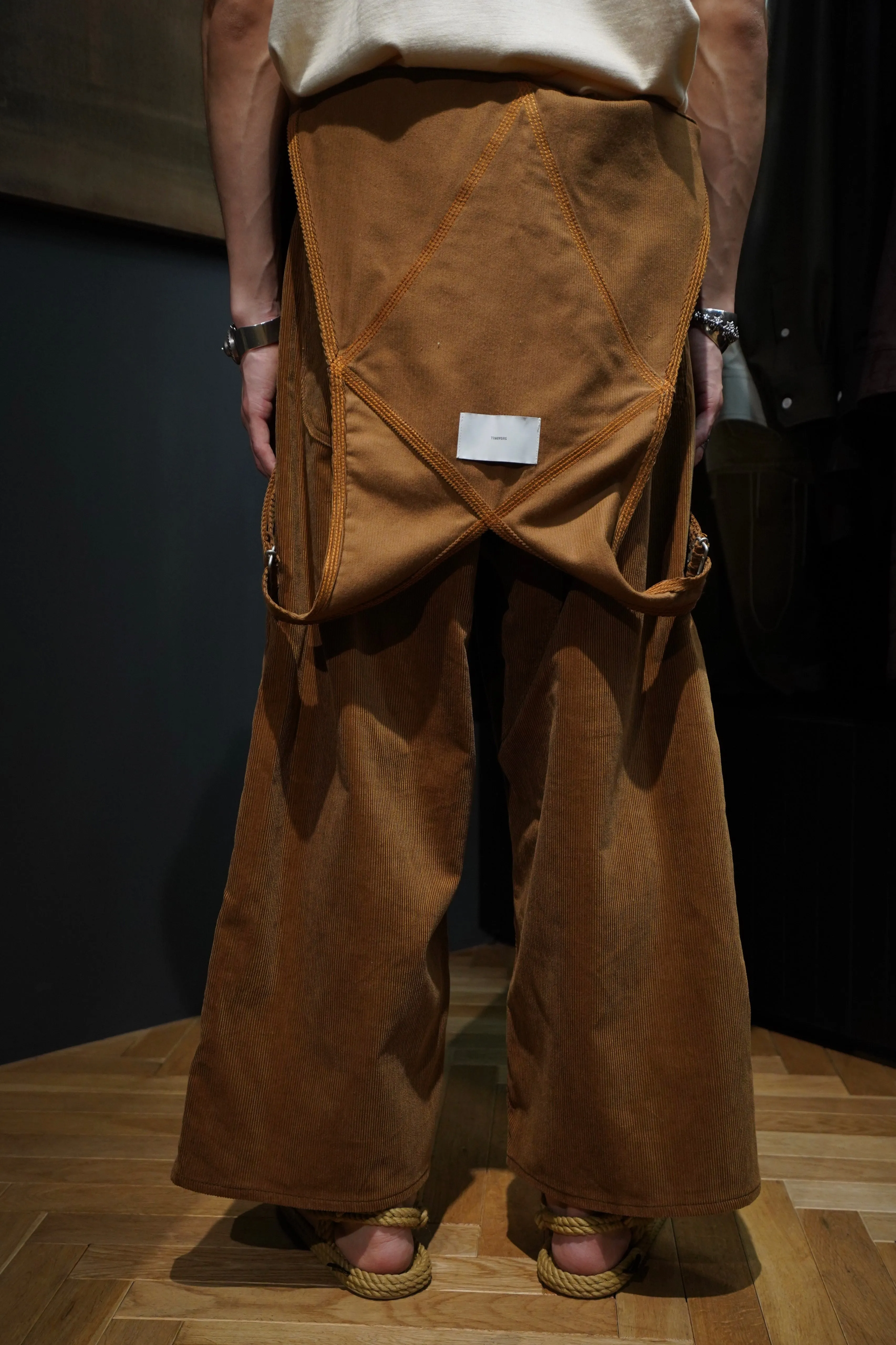 SUGARHILL CORDUROY OVERALL(BROWN)