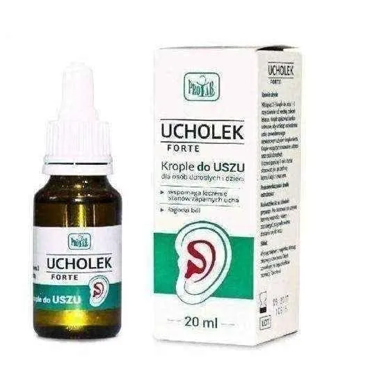 Ucholek Forte ear drops, middle ear infection
