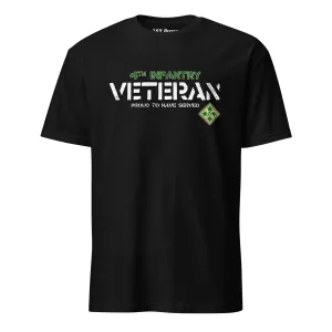 U.S. Army 4th Infantry Veteran Men's T-Shirt
