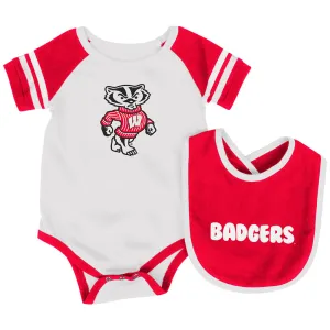 Wisconsin Baby Roll Out Bodysuit and Bib Set