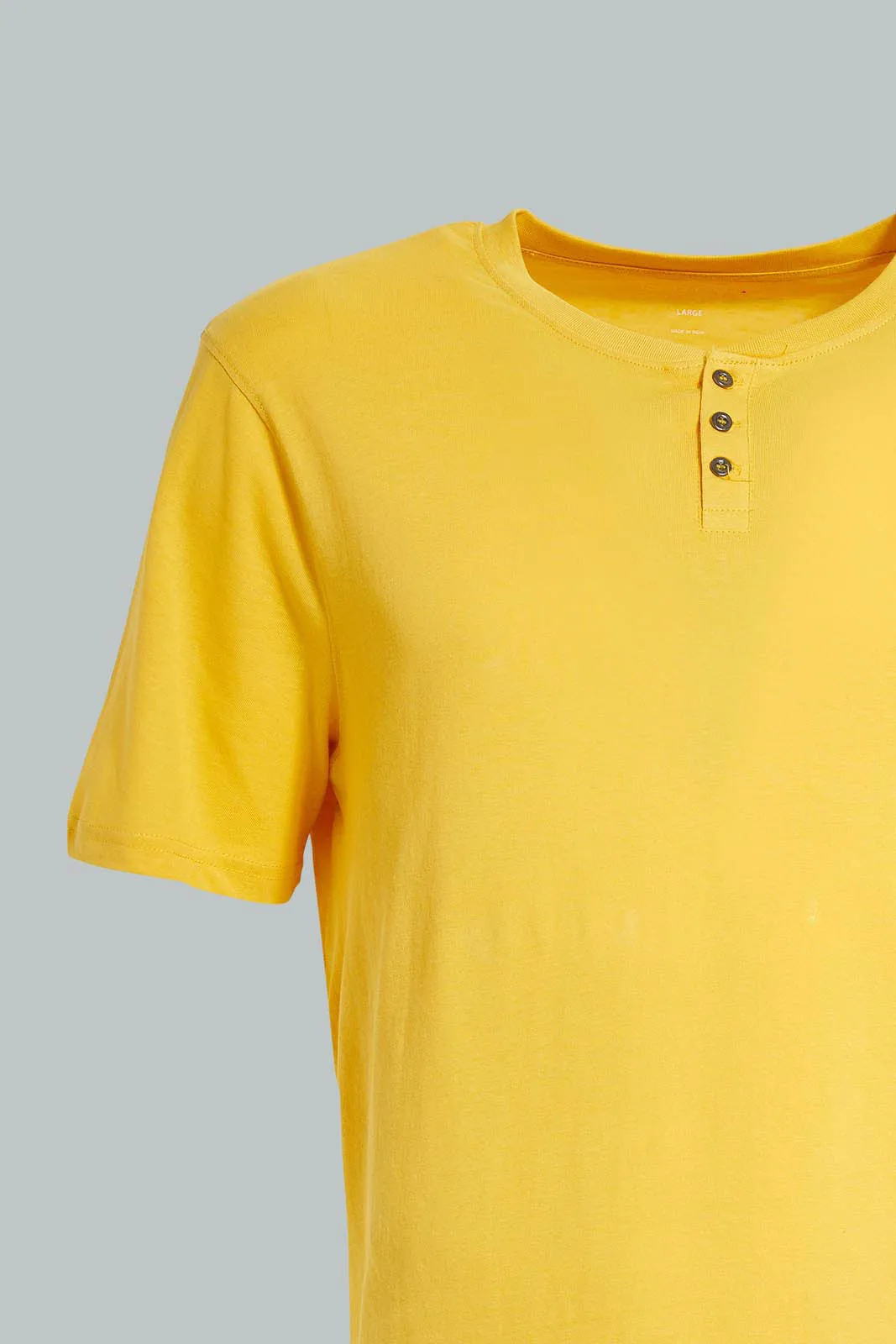 Yellow Henley T-Shirt