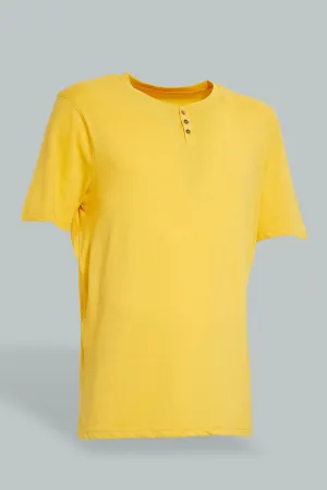 Yellow Henley T-Shirt