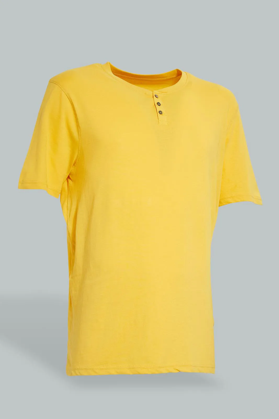 Yellow Henley T-Shirt